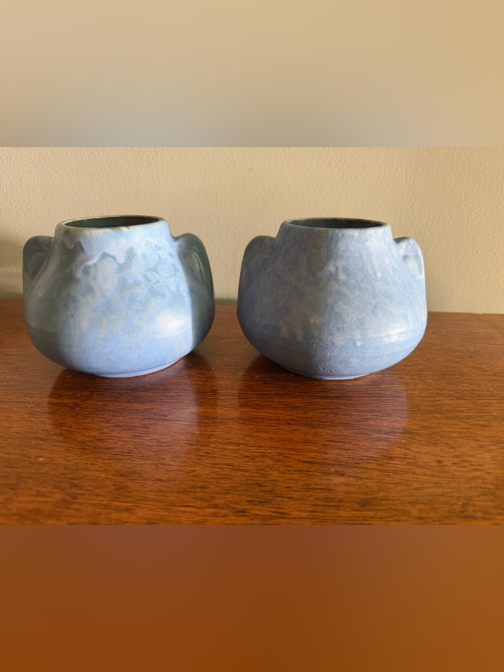 Brush/McCoy Art Vellum Pottery vases